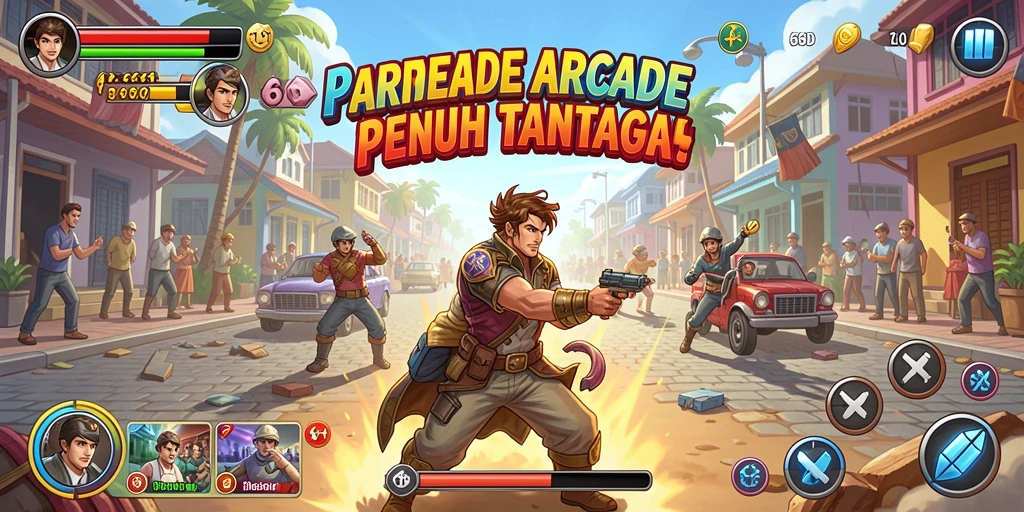 Gameplay penuh aksi dan tantangan di 66D