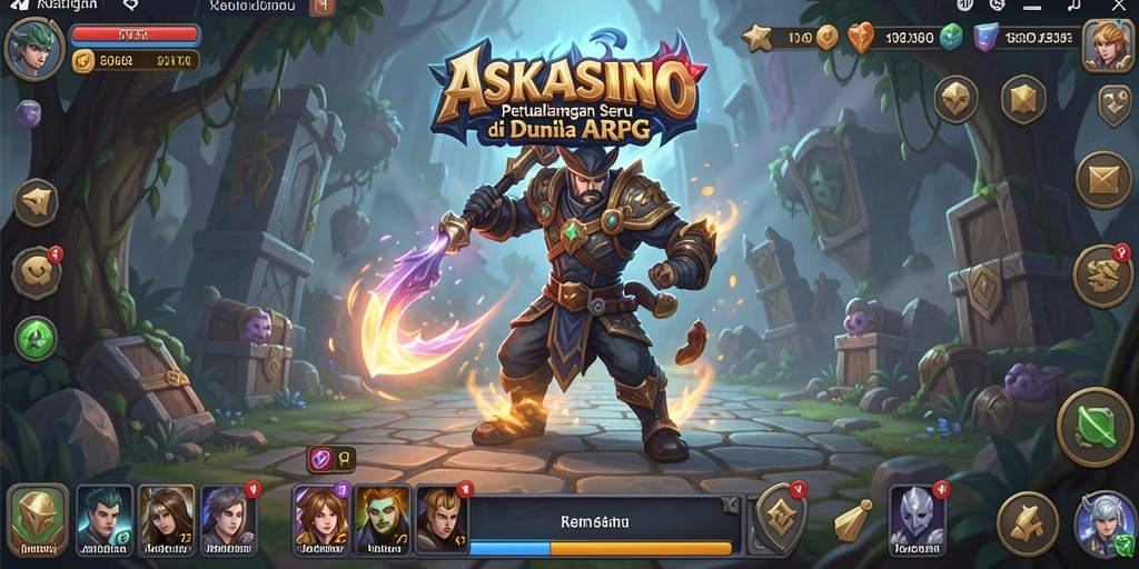 Tampilan gameplay menegangkan dan seru di dunia petualangan ARPG.
