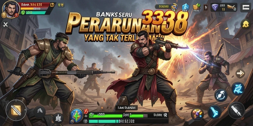 Tampilan gameplay BANK338 dengan aksi pertarungan yang mendebarkan.