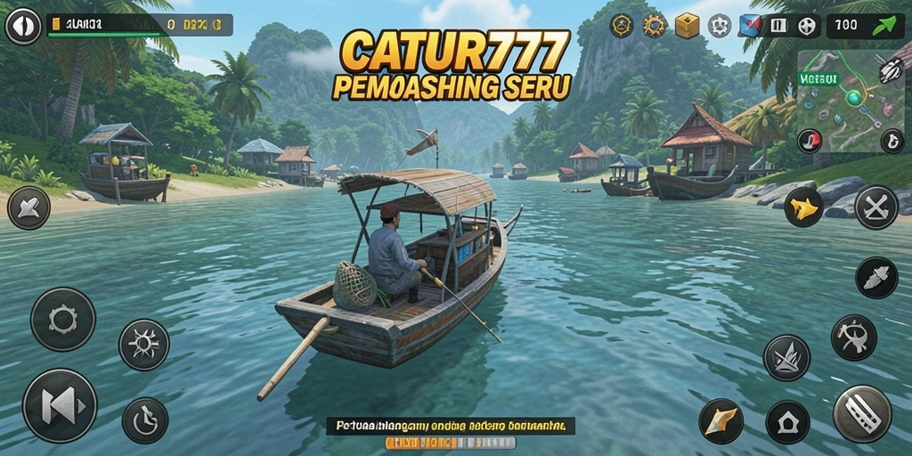 Tampilan gameplay menarik dari CATUR777 dengan suasana memancing yang menakjubkan.