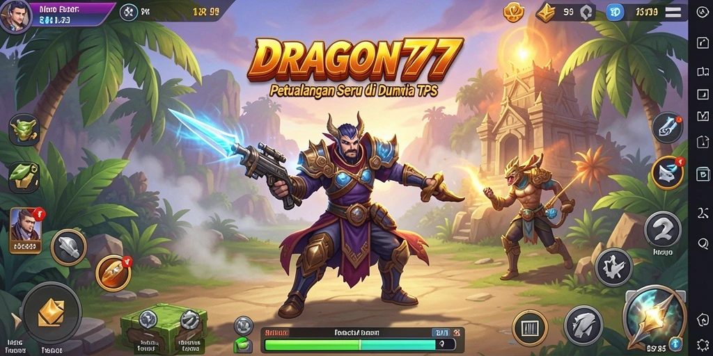 Tampilan menakjubkan dari aksi gameplay TPS di DRAGON777.