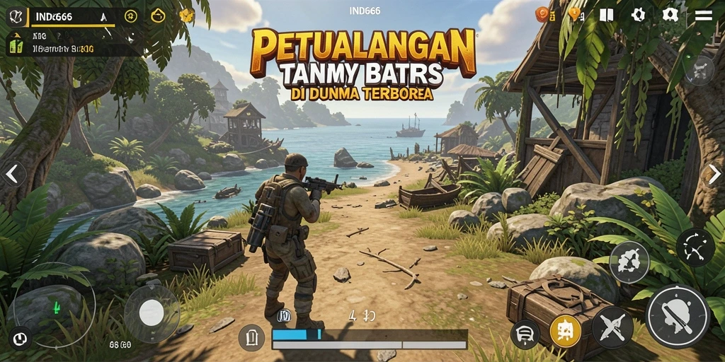 Screenshot utama IND666 menampilkan gameplay eksplorasi Open World yang memukau.