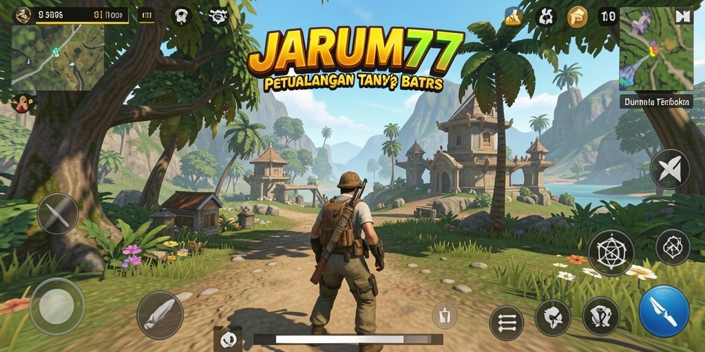 Tampilan gameplay seru di dunia terbuka JARUM77.