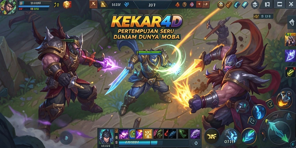 Screenshot gameplay seru dari KEKAR4D MOBA.