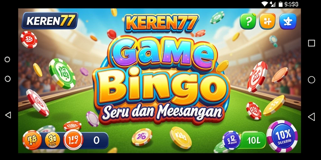 Tampilan gameplay seru di KEREN77 dengan interaksi Bingo.