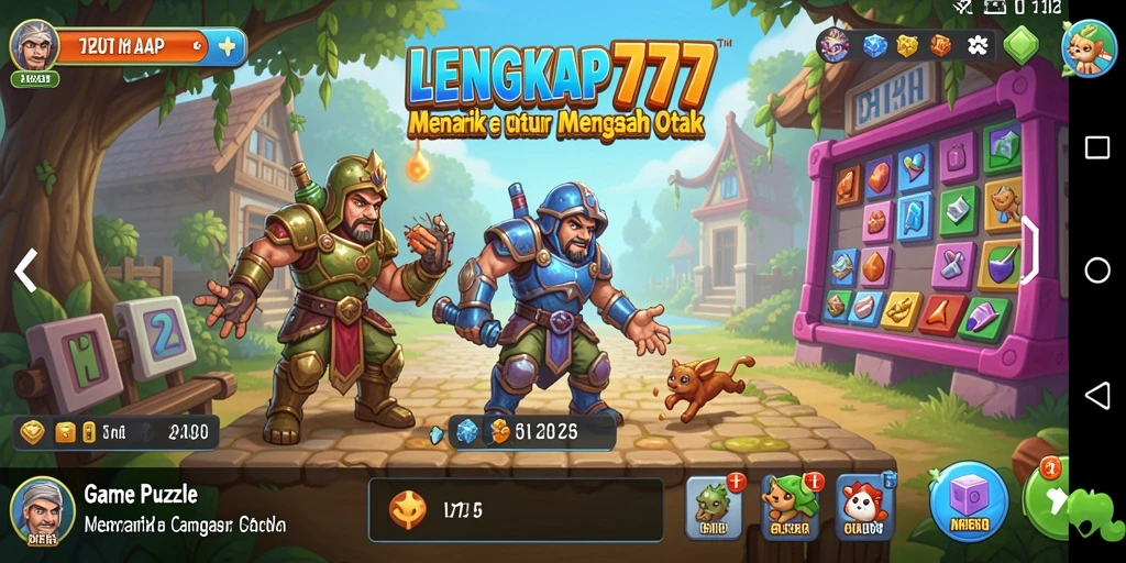 Tampilan gameplay menantang yang mengasyikkan di LENGKAP777.