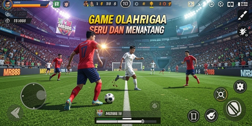 Tampilan gameplay MR888 yang mendebarkan dan penuh aksi olahraga.
