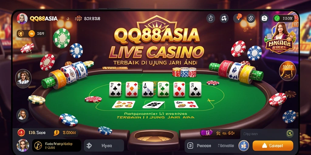 Screenshot gameplay Live Casino di QQ88ASIA yang memukau dan interaktif.