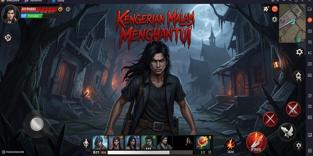 Screenshot gameplay RP888 menunjukkan momen menegangkan saat menjelajahi lingkungan Horror.