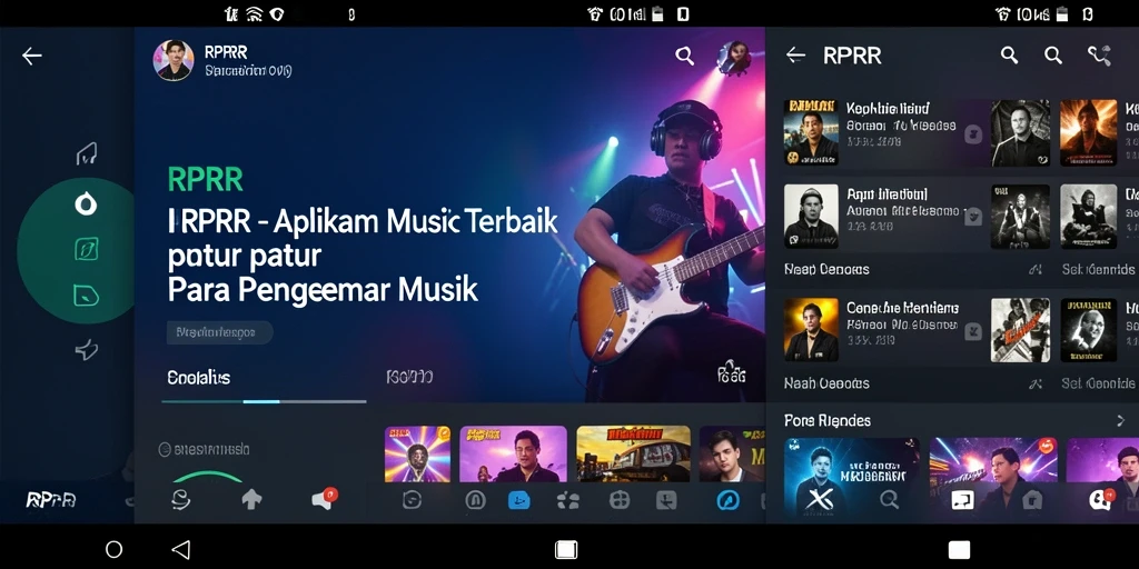 Screenshot utama RPRR menampilkan gameplay menyenangkan saat mendengarkan musik.