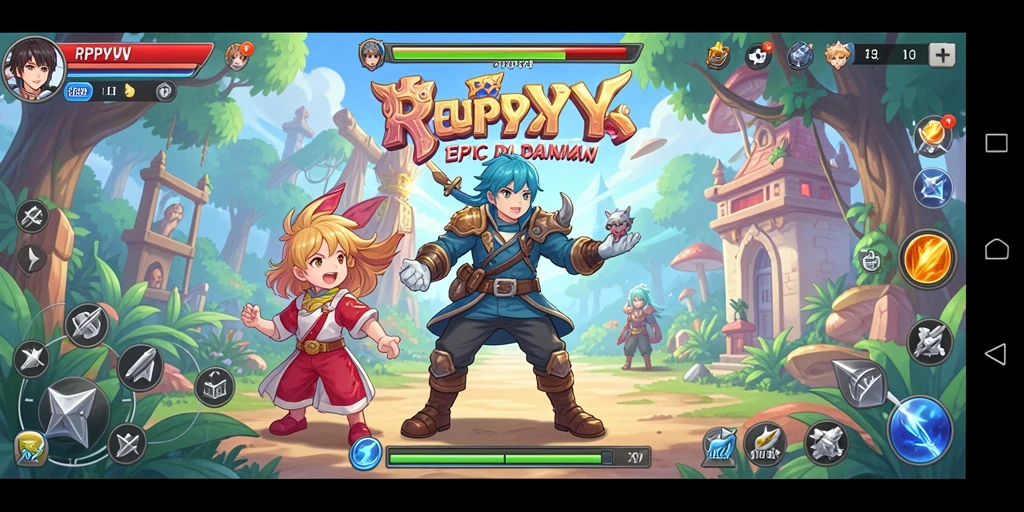 Screenshot menampilkan aksi karakter dalam pertempuran Anime yang seru.